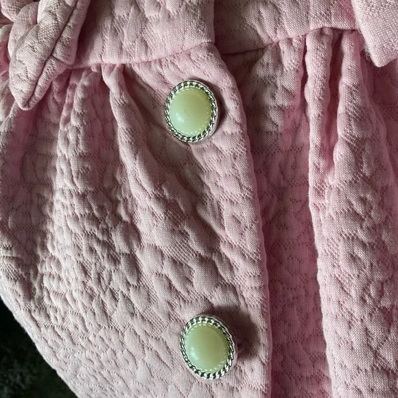 NWT Little Lass 3-Piece Set - Quilted Coat, Satin Floral Dress & Handbag 2T - Picture 13 of 14